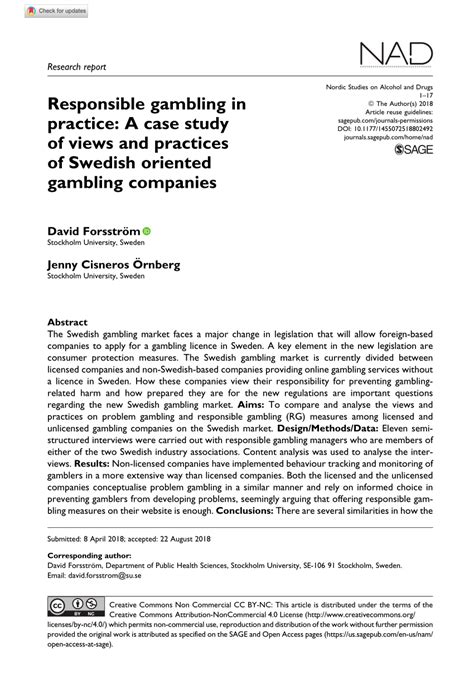 a large gambling company needs to be able to accept|Responsible gambling in practice: A case study of views and .